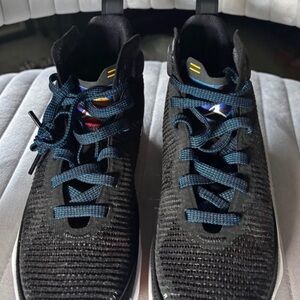Stylish Black and Blue Men's Sneakers